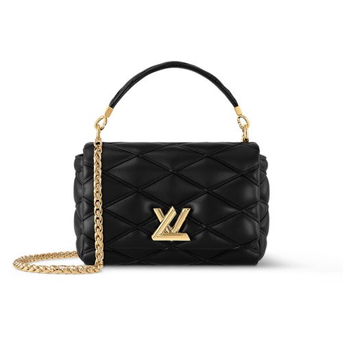 【包税】Louis Vuitton/路易威登 23新款 Keepall 25男士黑色牛皮革/施华洛世奇水晶肩背手提包 M23795