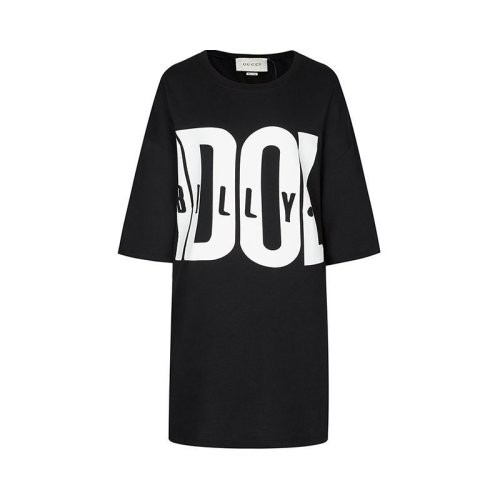 GUCCI/古驰 女士黑色棉质女士短袖T恤 539080 XJAIU 1289 PL2303