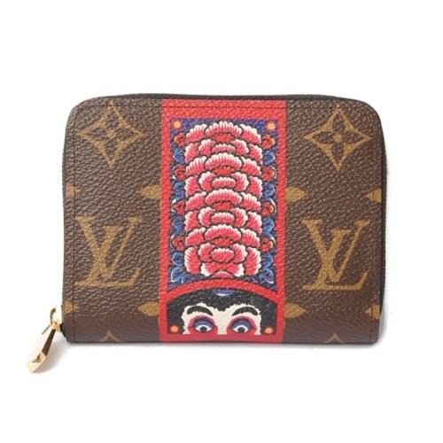 【新品包包】Louis Vuitton/路易威登 Zippy女士涂层帆布棕色钱包